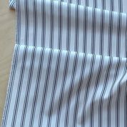Deadstock - Cotton - White & Black Stripe