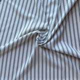 Deadstock - Cotton - White & Black Stripe