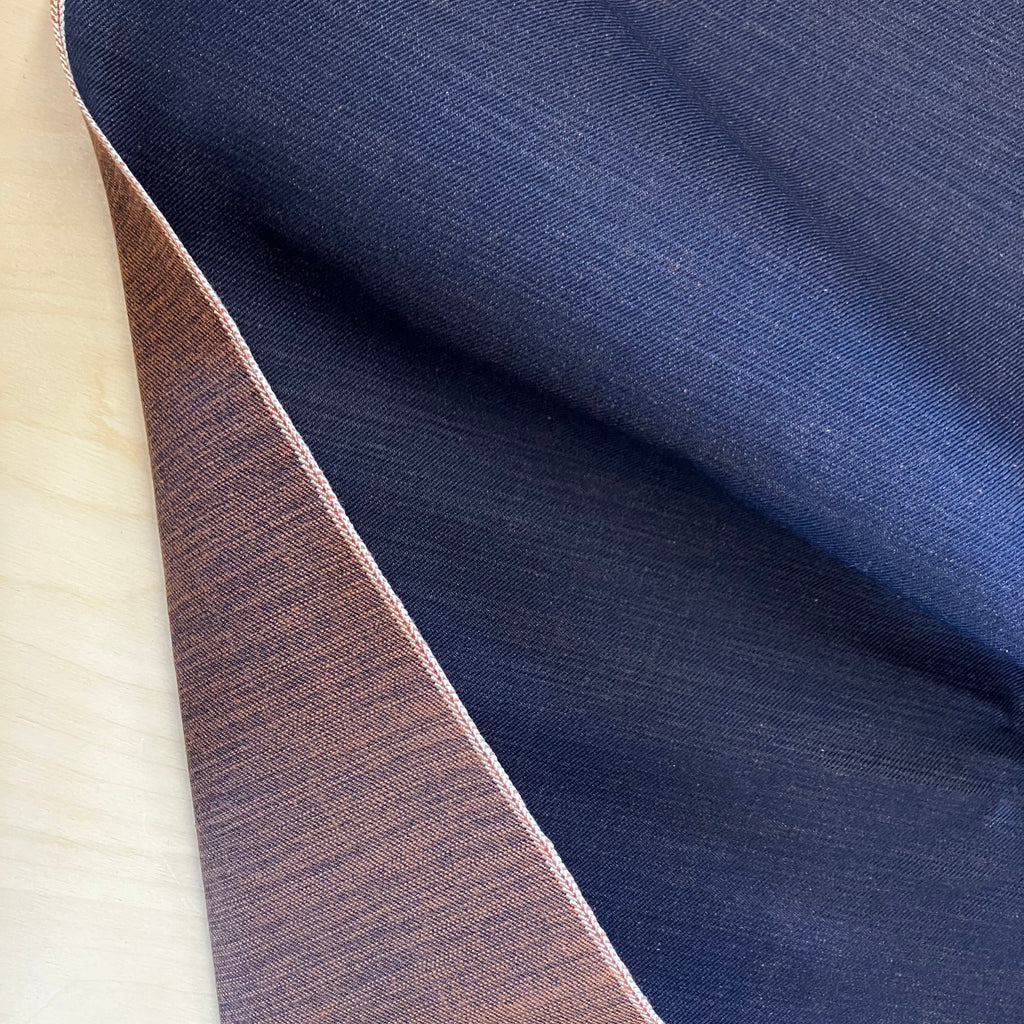 Selvedge Denim - 17 oz - Double Sided - Indigo/Brick