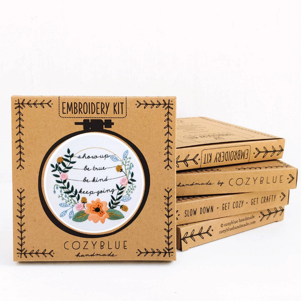 Cozyblue Handmade - DIY Embroidery Kits - Various Designs