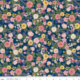 Riley Blake - Everbloom - Flowers - Navy