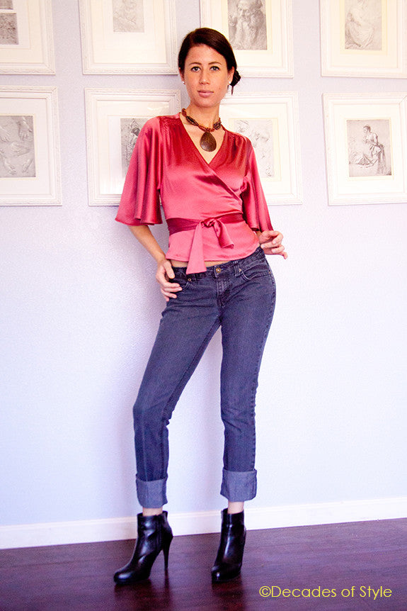 Decades of Style - #3005 1930s Butterfly Blouse - PDF and Printed Pattern