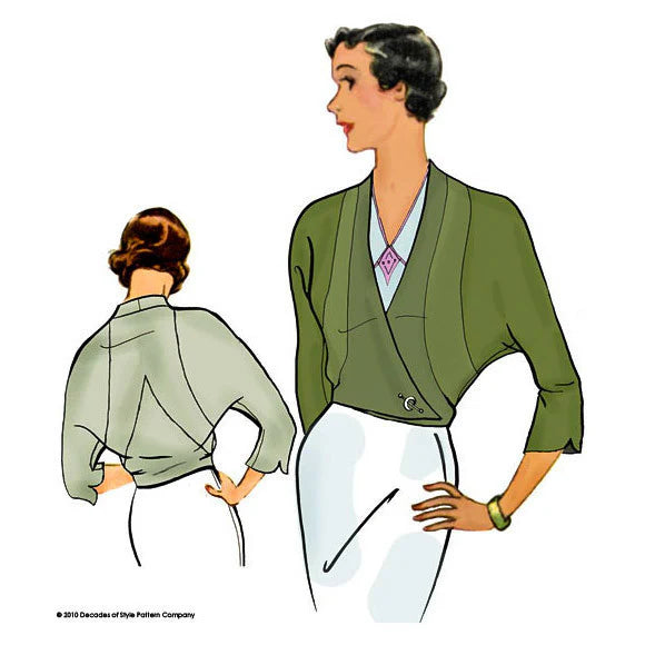 Decades of Style - #3006 1930s Lily Jacket - PDF and Printed Pattern
