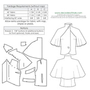 Decades of Style - #3009 1930s Capelet - PDF and Printed Pattern