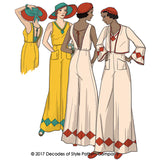 Decades of Style - #3015 1930s Last Resort Beach PJs - PDF and Printed Pattern