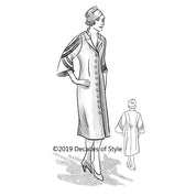 Decades of Style - #3016 1930s Miss L's Coat Dress - PDF and Printed Pattern
