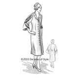 Decades of Style - #3016 1930s Miss L's Coat Dress - PDF and Printed Pattern