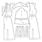 Decades of Style - #3017 1930s Corsage Dress - PDF and Printed Pattern