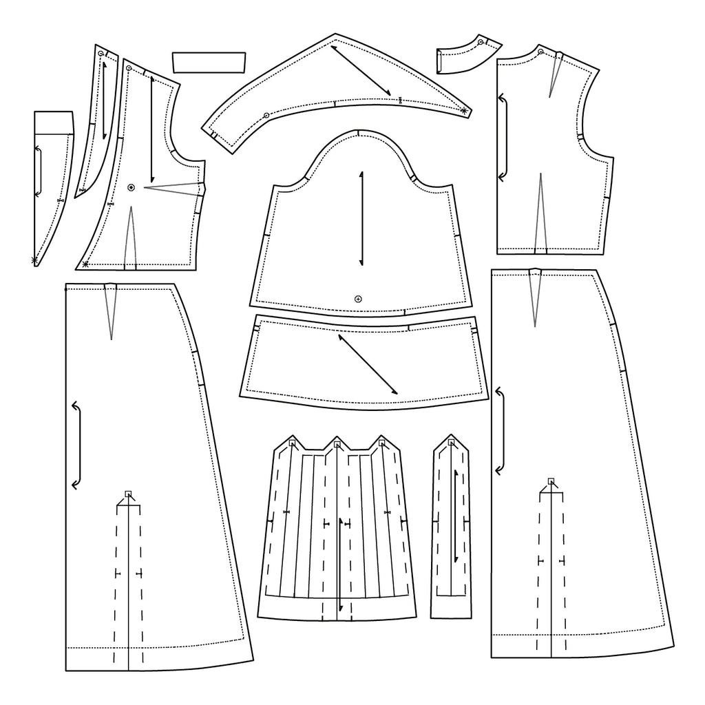Decades of Style - #3017 1930s Corsage Dress - PDF and Printed Pattern