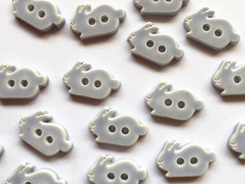 Textile Garden - Rabbit Buttons - 15mm - Lavender Blue