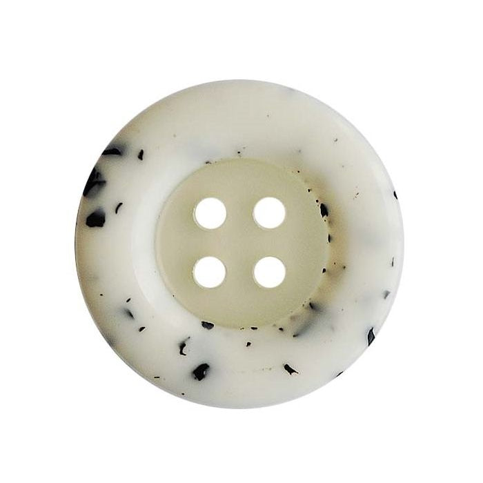 Dill - Button with Black Mosaic Stones - 18mm