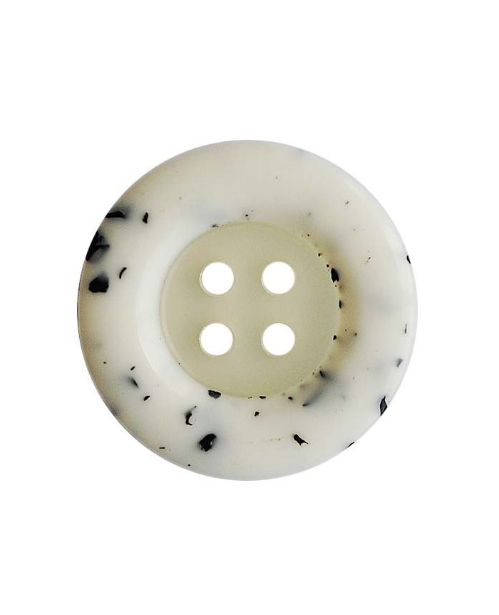Dill - Button with Black Mosaic Stones - 18mm