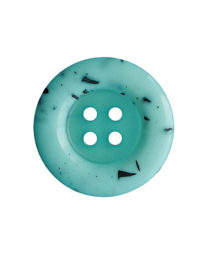 Dill - Button with Black Mosaic Stones - 18mm