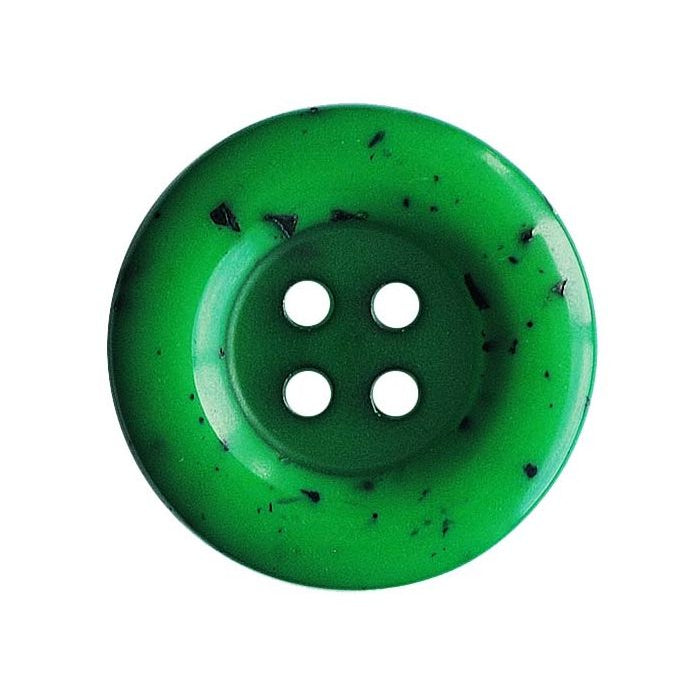Dill - Button with Black Mosaic Stones - 18mm