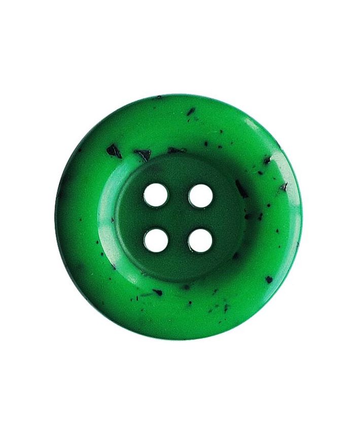 Dill - Button with Black Mosaic Stones - 18mm