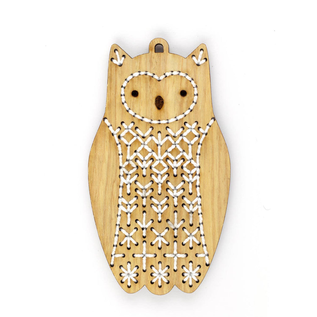 Kiriki Press - Ornament Embroidery Kits - Owl