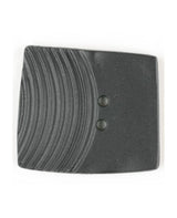 Dill - Two Hole Square Button - 30mm - Black
