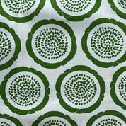 Asano - Cotton Oxford - Abstract Flowers - Green