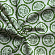 Asano - Cotton Oxford - Abstract Flowers - Green