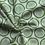 Asano - Cotton Oxford - Abstract Flowers - Green