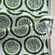 Asano - Cotton Oxford - Abstract Flowers - Green