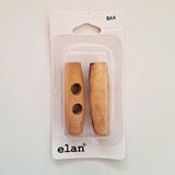 Wood Toggle Button - 40mm - 2pk