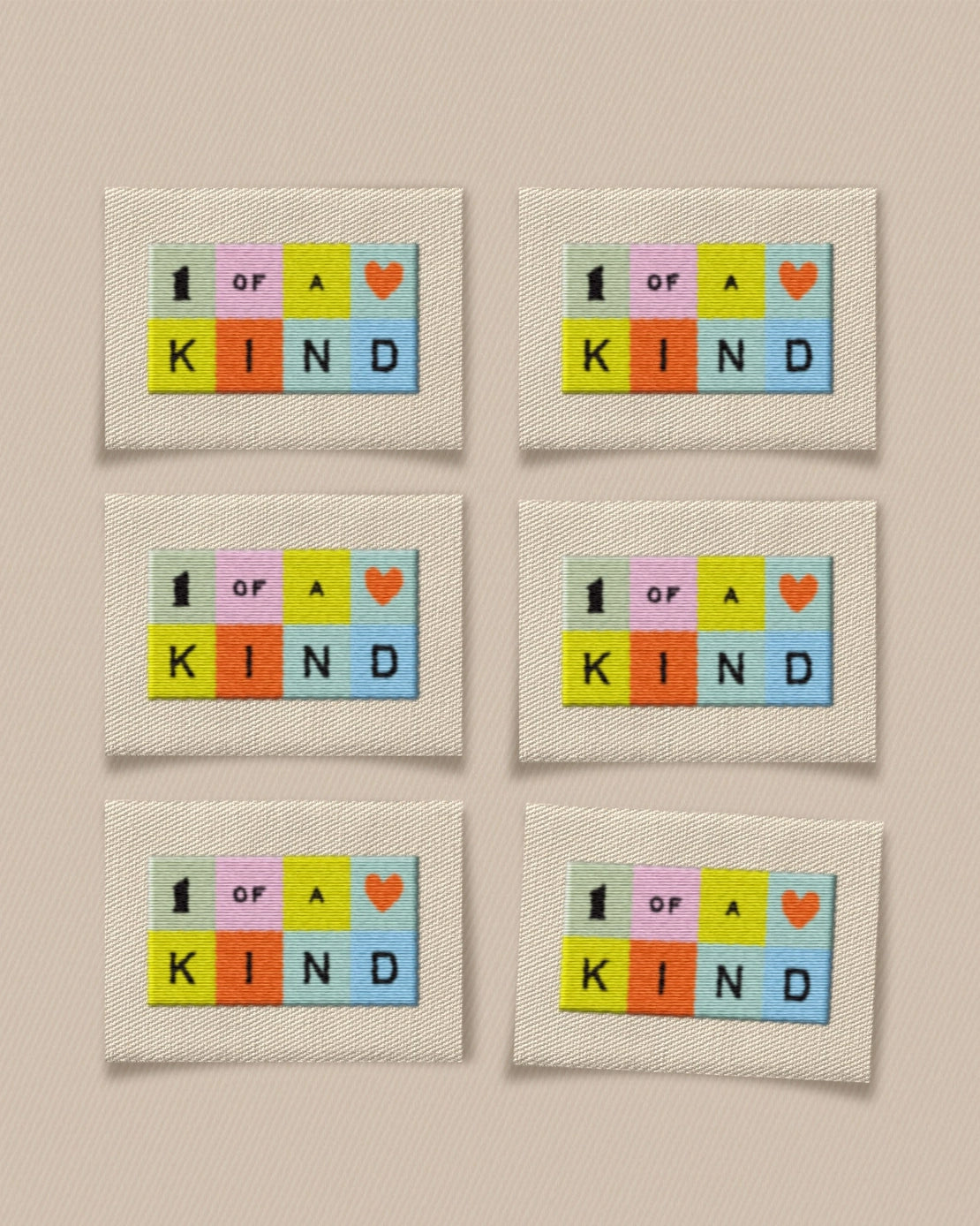 Matchy Matchy Sewing Club - One of A Kind Rainbow Woven Labels