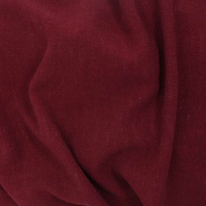 Close-up of dark red fabric texture