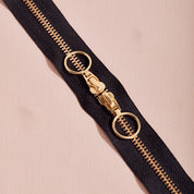 Atelier Brunette - Gold Double Zip Bag Zipper - 15.5 in/40 cm - Various Colors