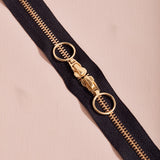 Atelier Brunette - Gold Double Zip Bag Zipper - 15.5 in/40 cm - Various Colors
