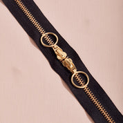 Atelier Brunette - Gold Double Zip Bag Zipper - 15.5 in/40 cm - Various Colors