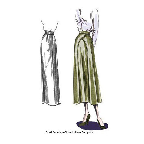 Decades of Style - #4006 1940s Arches Skirt - PDF and Printed Pattern