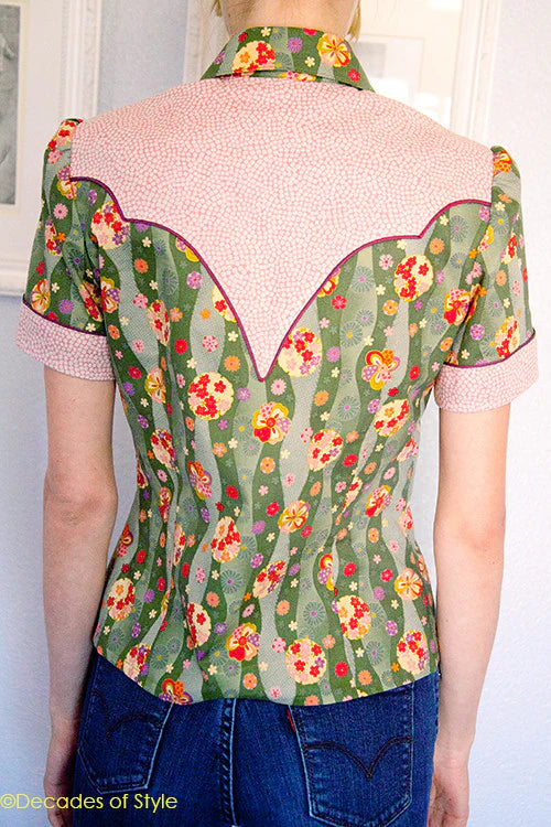 Decades of Style - #4008 1940s Rodeo Pal Shirt - PDF and Printed Pattern