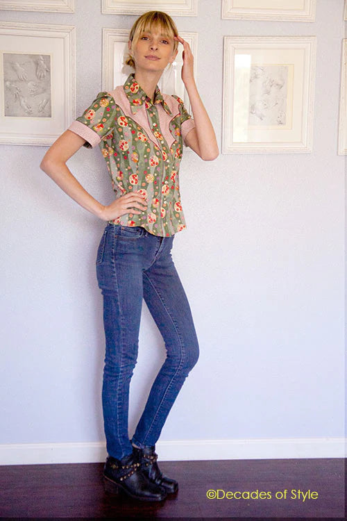 Decades of Style - #4008 1940s Rodeo Pal Shirt - PDF and Printed Pattern