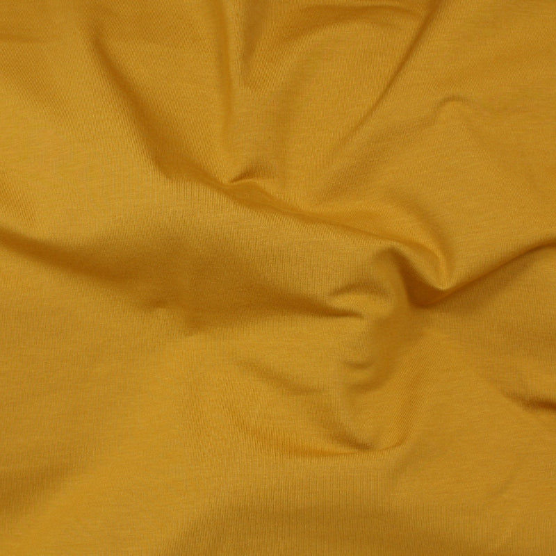 Close-up of yellow fabric with folds