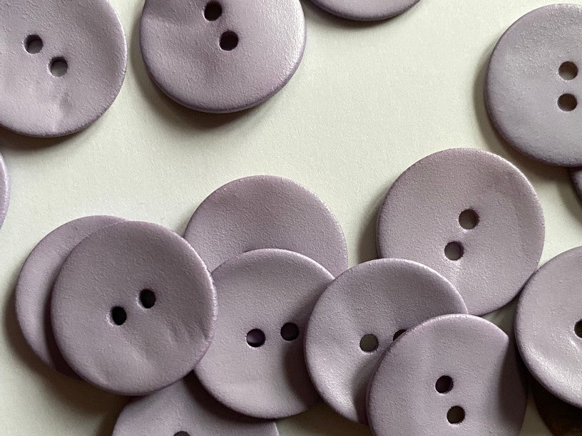 Textile Garden - Matte Shell Buttons - 18mm - Various Colors