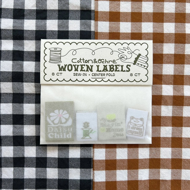 Cotton and Ochre - Mossy Pack Woven Labels