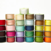 Hand-Dyed Silk Ribbon - 1/4" - Watermelon Pink