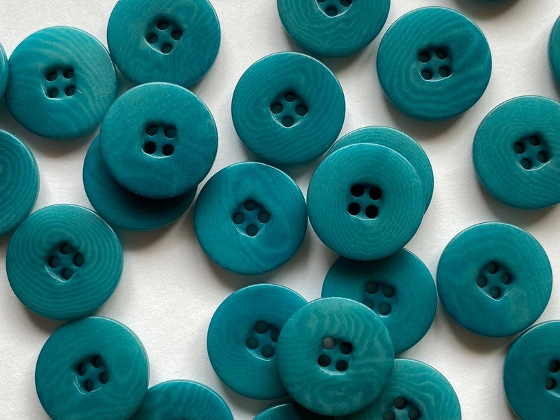 Textile Garden - 4 Hole Corozo Buttons - 15mm - Various Colors