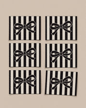 Matchy Matchy Sewing Club - Black Bow Large Woven Labels