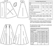 Decades of Style - #5008 1950s PB&J Skirt - PDF and Printed Pattern