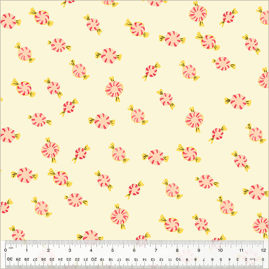 Windham - Heather Ross - Studio Edit - Peppermint Candies - Cream