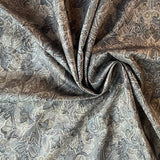 Hokkoh - Cotton Jacquard - Morris-esque Floral - Black