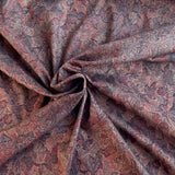 Hokkoh - Cotton Jacquard - Morris-esque Floral - Wine