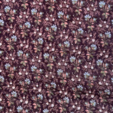 Hokkoh - Seersucker Cotton Lawn - Tiny Bouquet - Wine