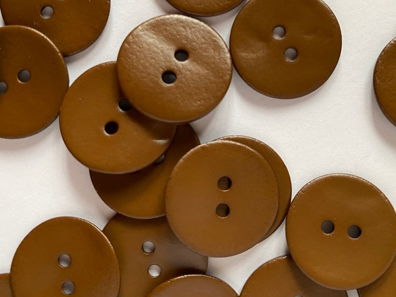 Textile Garden - Matte Shell Buttons - 18mm - Various Colors
