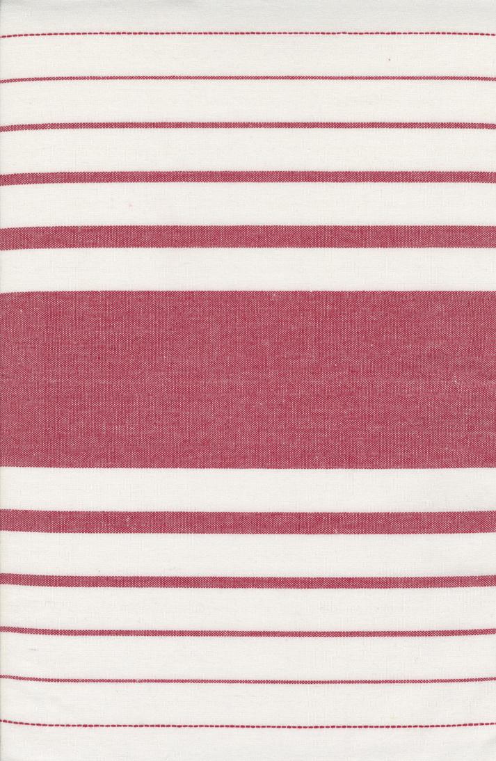 Moda - 18" Cotton Toweling - Enamored - White Red