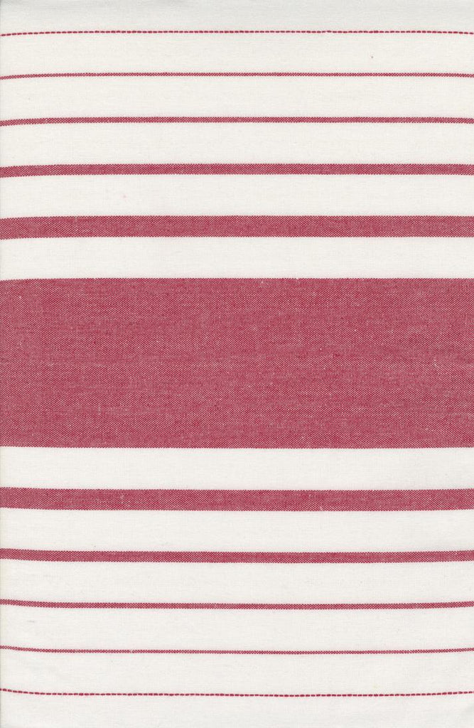 Moda - 18" Cotton Toweling - Enamored - White Red