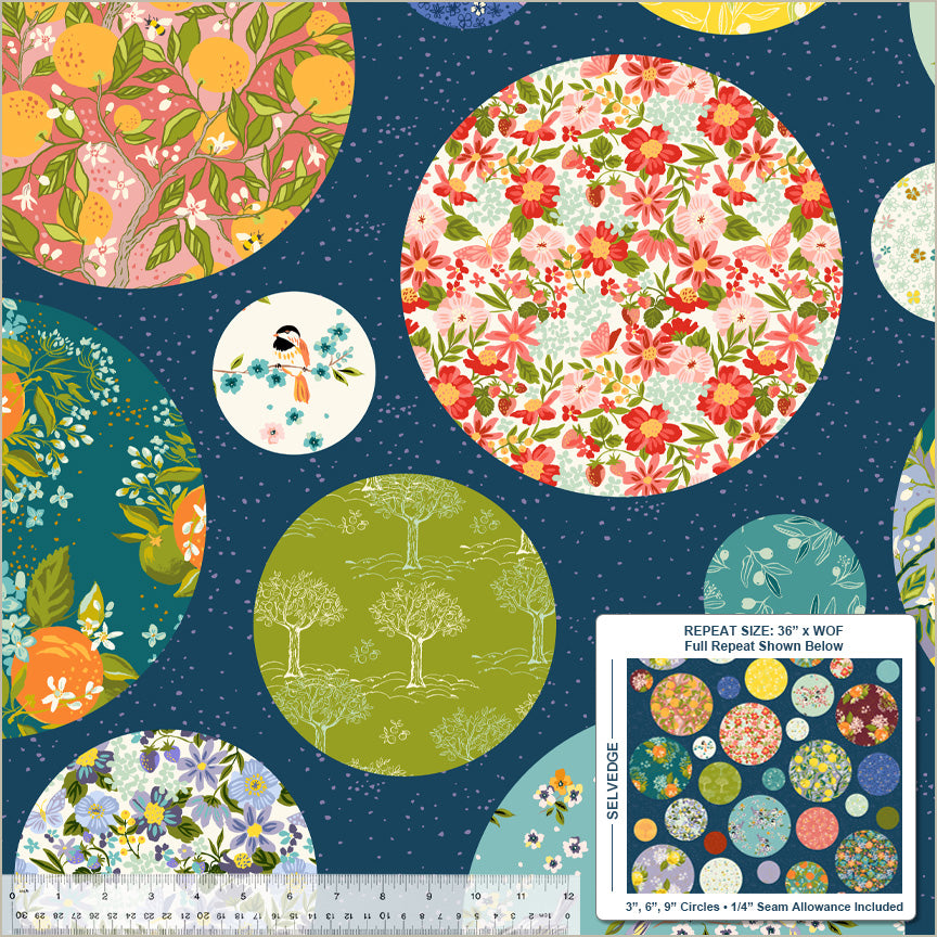 Windham - Orchard & Grove - Polka Dot Project Starter - Navy