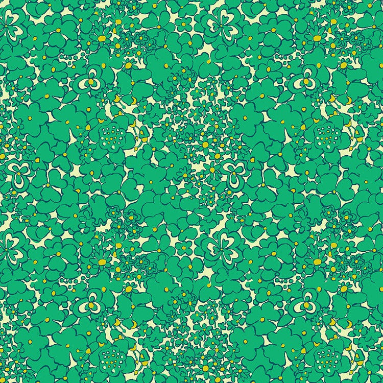 Windham - Botanica - Periwinkle - Jade fabric